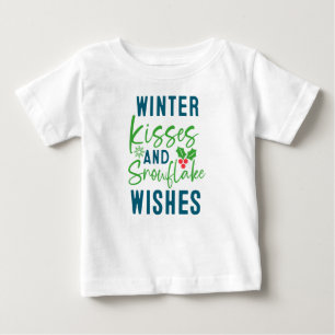 Vinterkyssar Och Snöflingönskningar-51963 T-Shirt
