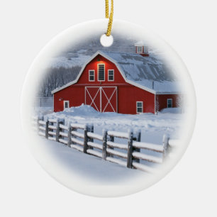 Vinterladugårdprydnad Julgransprydnad Keramik