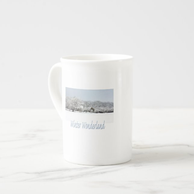 vinterland benporslin mugg (Framsida vänster)