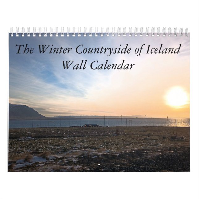 Vinterland på Islandets väggkalender Kalender (Omslag)