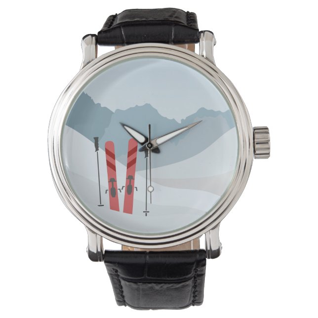 Vinterlandskap Armbandsur (Framsida)