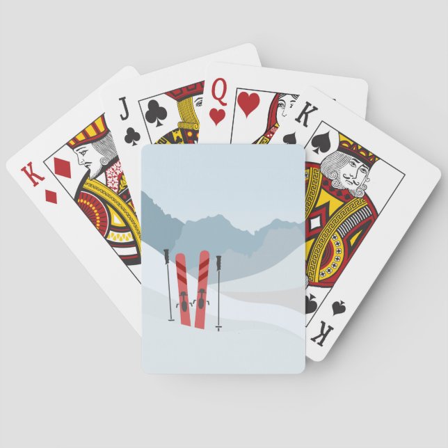 Vinterlandskap Casinokort (Baksidan)