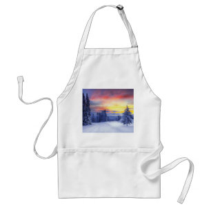 Vinterlandskap Förkläde
