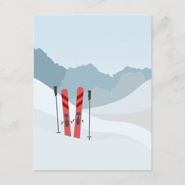 Vinterlandskap Helg Vykort (Framsida)