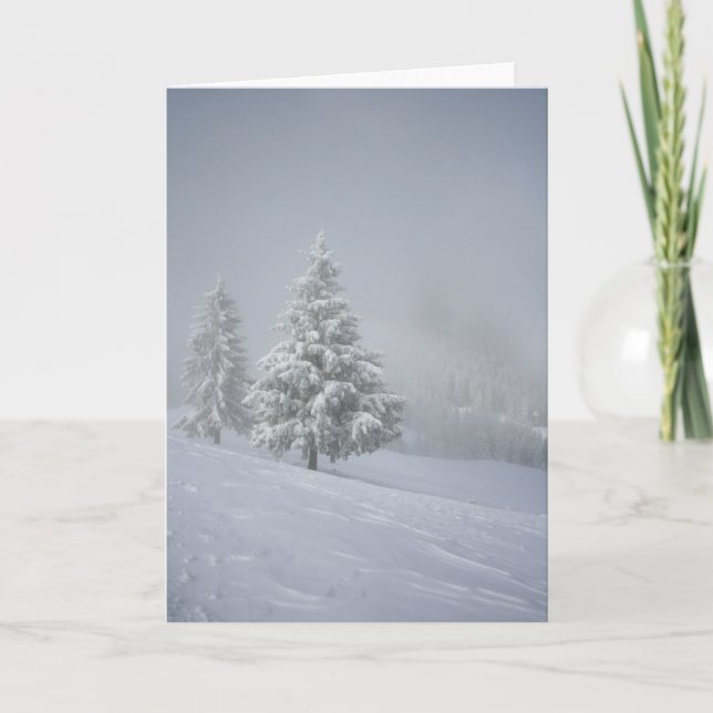 Vinterlandskap Helgkort (Framsida)