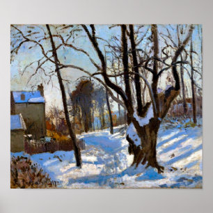 Vinterlandskap i Loiveciennes Camille Pissarro Poster
