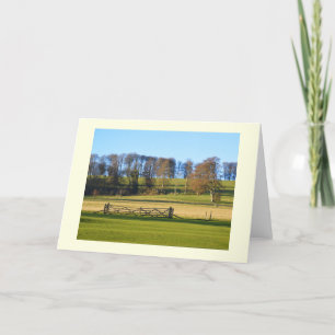 Vinterlandskap i Somerset Helgkort