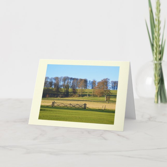 Vinterlandskap i Somerset Helgkort (Framsida)