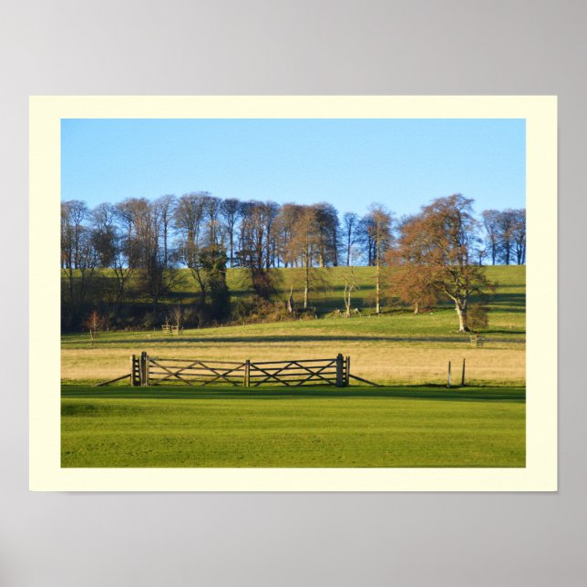 Vinterlandskap i Somerset Poster (Framsidan)
