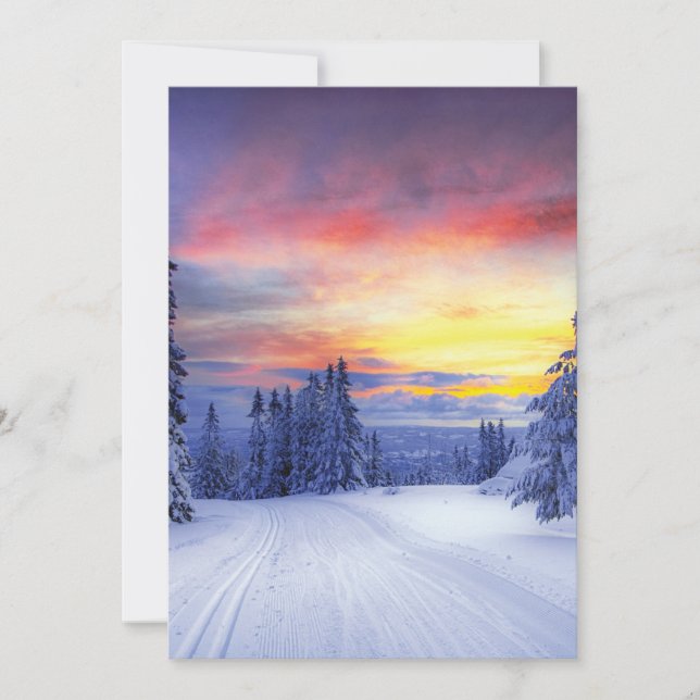 Vinterlandskap   inbjudningar (Framsida)