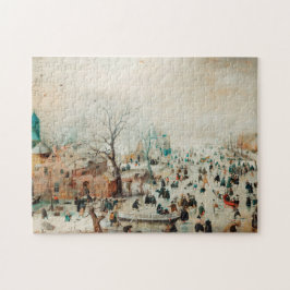 Vinterlandskap Ishy Hockeyspelare 1608 Hendrick Av Pussel