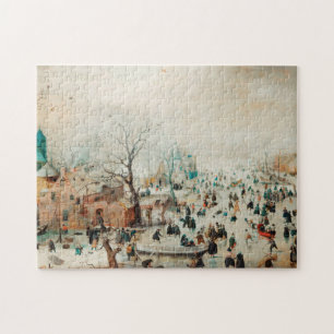 Vinterlandskap Ishy Hockeyspelare 1608 Hendrick Av Pussel