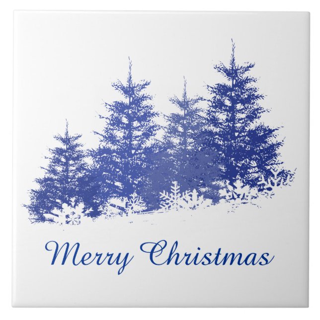 Vinterlandskap Kakelplatta (Framsidan)