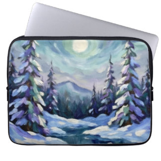 Vinterlandskap laptop fodral