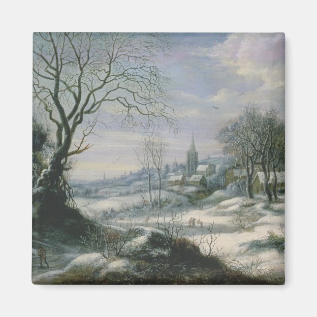 Vinterlandskap Magnet (Framsidan)