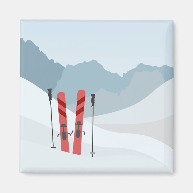 Vinterlandskap Magnet (Framsidan)