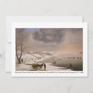 Vinterlandskap med Brabrand Church[1831] Inbjudningar