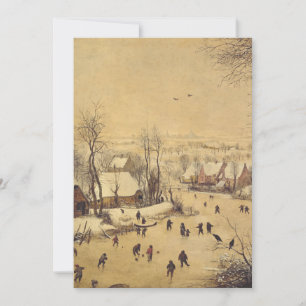 Vinterlandskap med fågelfälla av Pieter Brueghel Inbjudningar