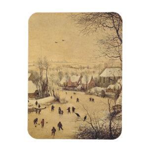 Vinterlandskap med fågelfälla av Pieter Brueghel Magnet