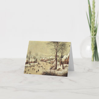 Vinterlandskap med fågelsvällning - 1565 kort