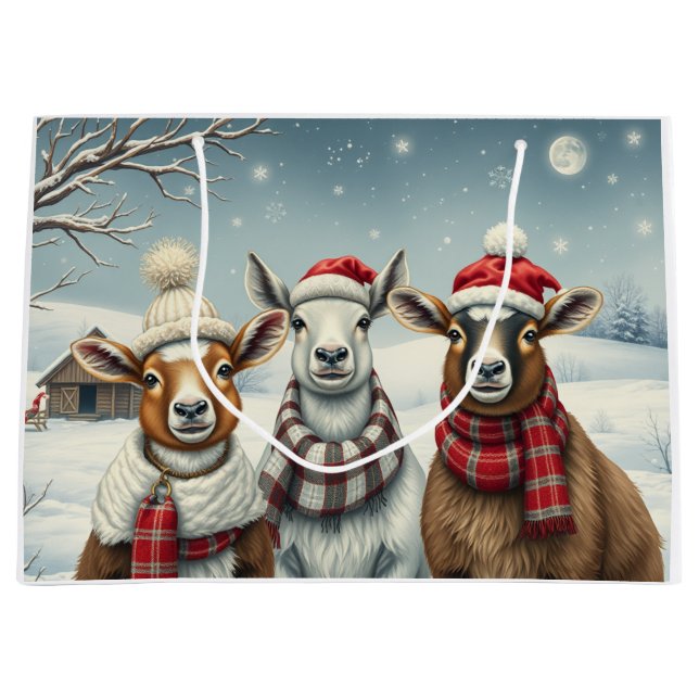 Vinterlandskap med får och kabin (Framsidan)