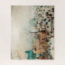 Vinterlandskap med isSkater - Avercamps