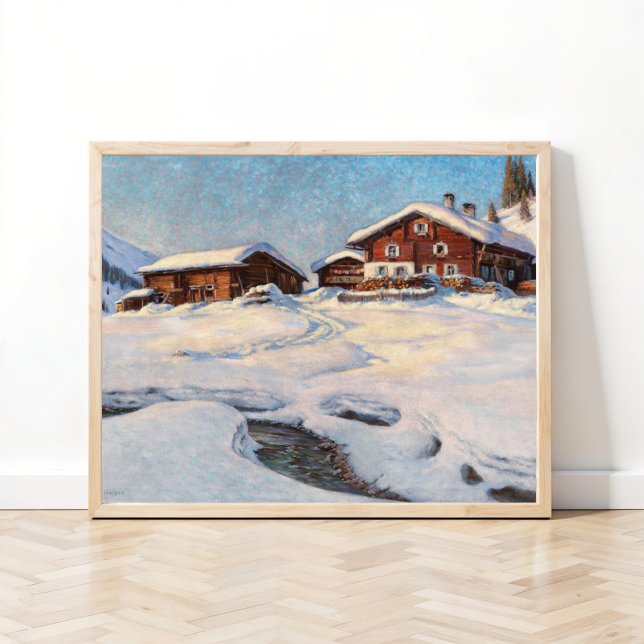 Vinterlandskap nära Davos Poster (Skapare uppladdad)