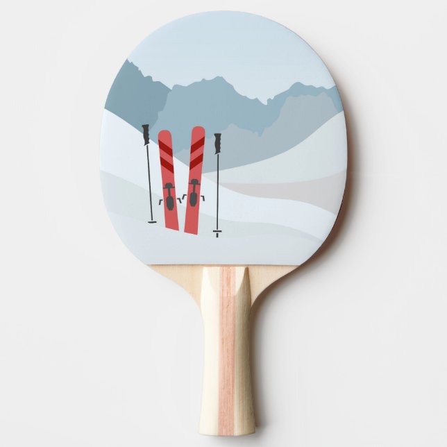 Vinterlandskap Pingisracket (Framsidan)