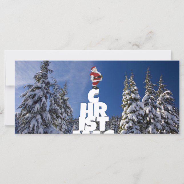 Vinterlandskap under jul (Framsida)