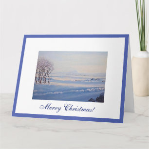 Vinterlandskapet god jul i det vackra Islandet Kort