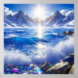 Vinterlandskapet vid Vinkara havet Poster