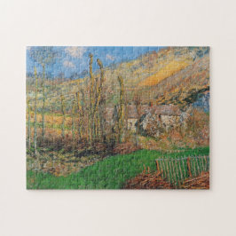 Vinterlandskapsdalen i Falaise Monet Fine Art Pussel