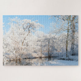 Vinterlandskapsfoto, 1014 delarare Jigszons Puzzle Pussel