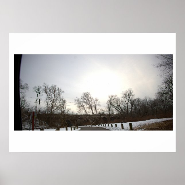 Vinterlandskapsfotoposter Poster (Framsidan)