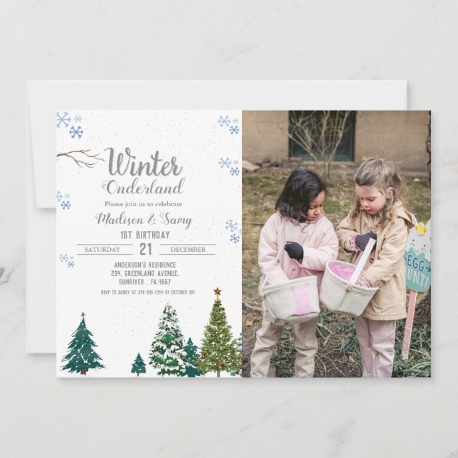 Vinterlandsöarnas Födelsedagsfest Inbjudningar (Framsida)