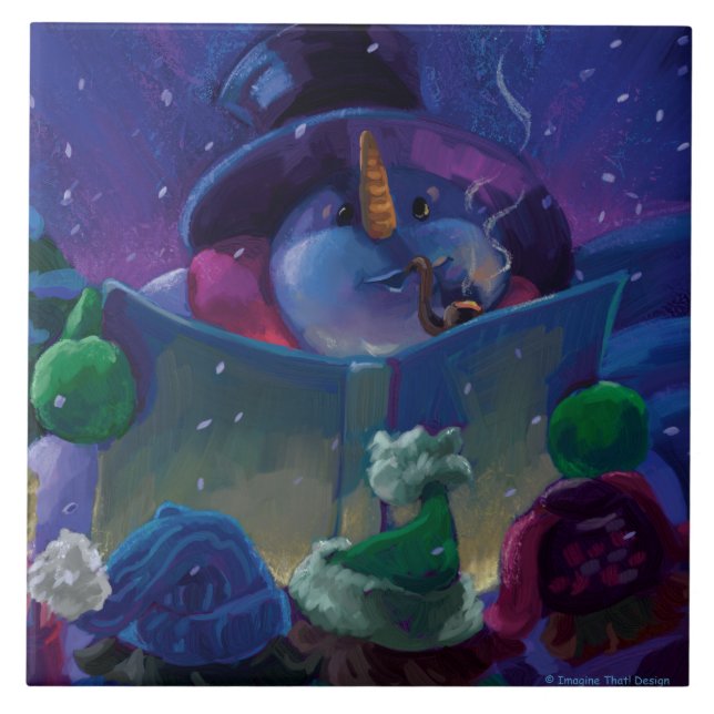 vinterläsning kakelplatta (Framsidan)