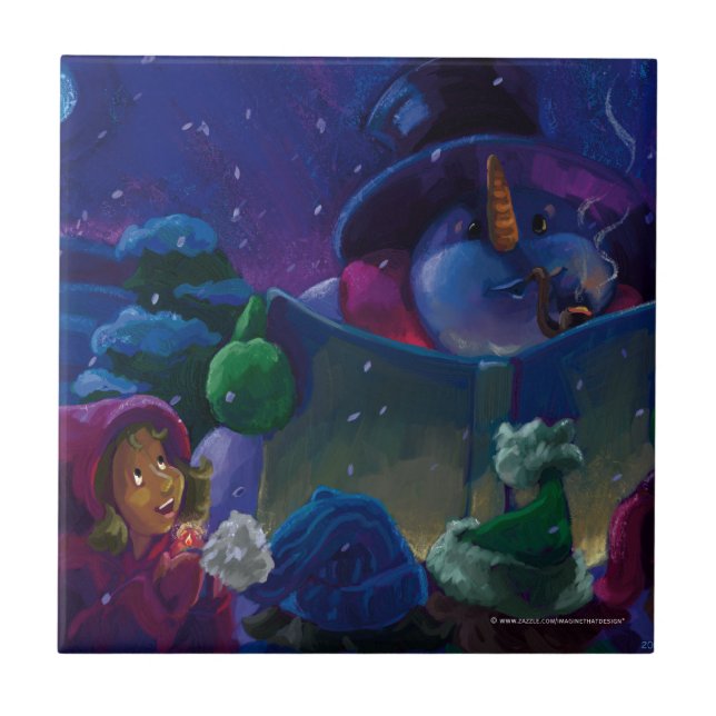 vinterläsning kakelplatta (Framsidan)