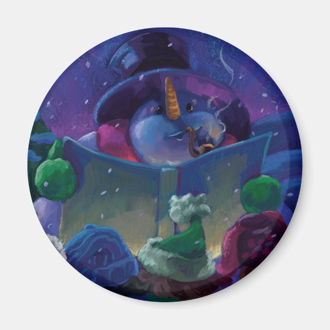 vinterläsning magnet (Framsidan)