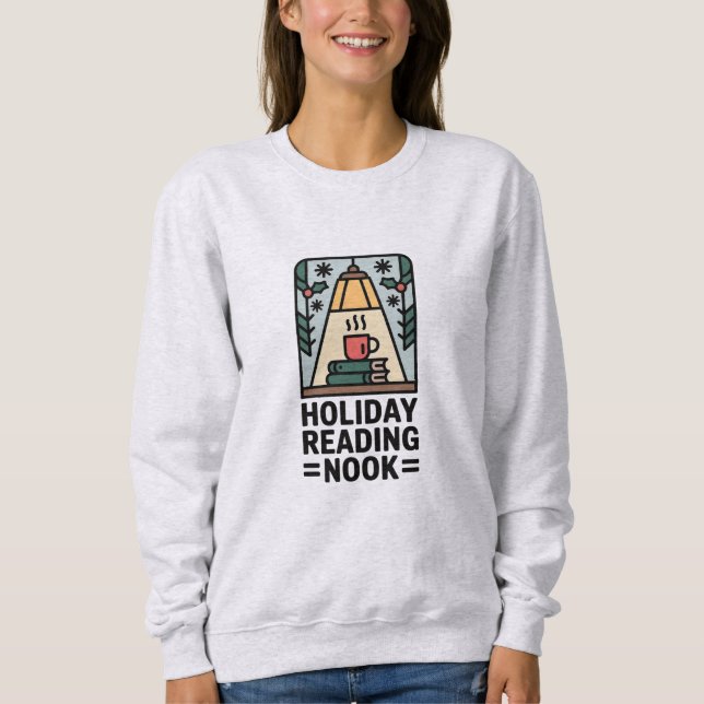 Vinterläsning Nook Mysig Jul T Shirt (Framsida)