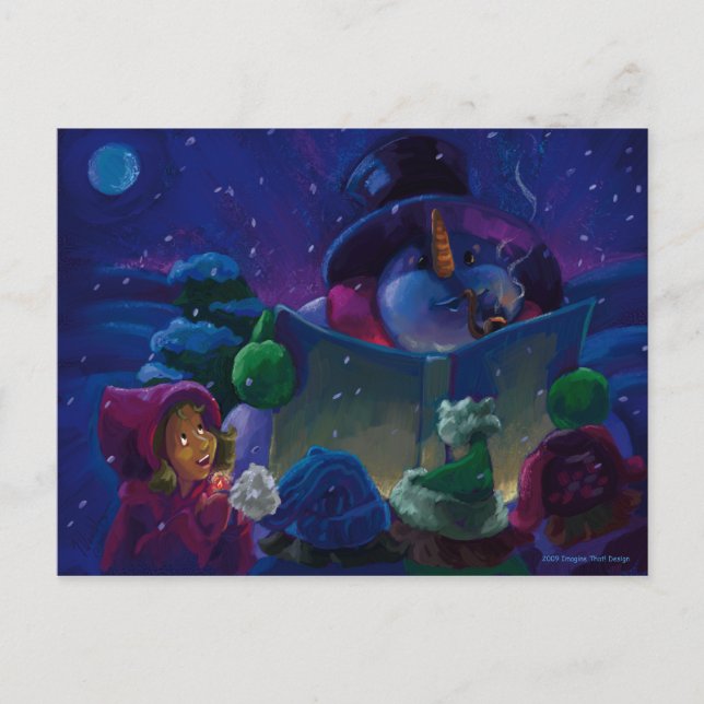 vinterläsning vykort (Framsida)