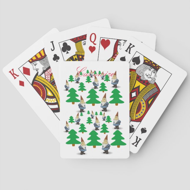 Vinterlediga Tomte Julgranar Thunder_Cove Casinokort (Baksidan)