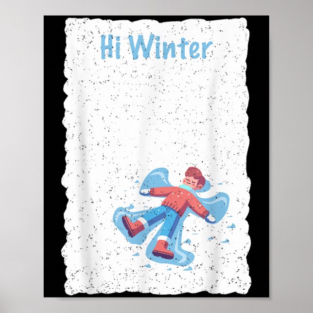 Vinterledighet Ski Jul Ski X-mas Skidåkning Skie Poster (Framsidan)