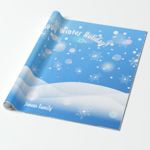 Vinterledsning Snöflingor Önskningar XMAX Personli Presentpapper