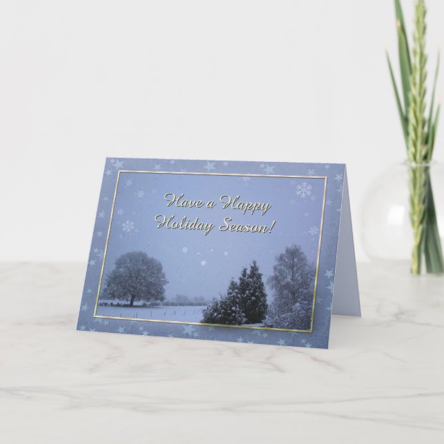 Vinterliggande Helgkort (Framsida)