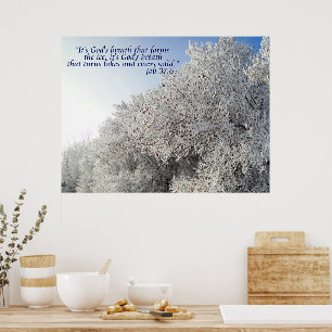 Vinterliggande inspirerande Poster