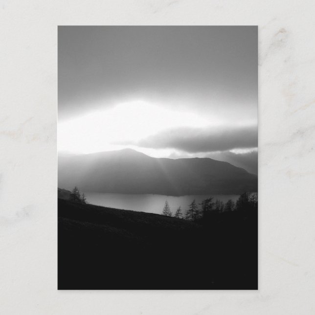 Vinterljus: Derwentwater Vykort (Framsida)