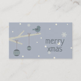 Vinterlov skogsträd sparvfåglar serie  tilläggskort