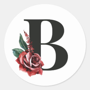 Vinterlovsinitiellt klistermärke bokstav B