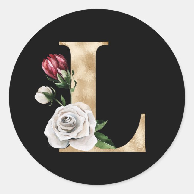Vinterlovsinitiellt klistermärke bokstav L (Framsida)