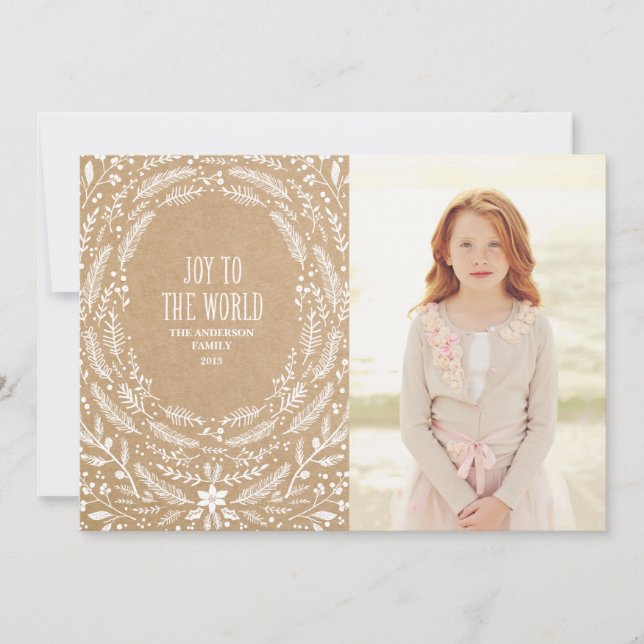 Vinterlövstyling 2 | Julkort (Framsida)